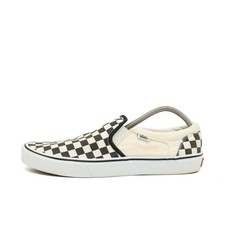 VANS Herren Slip-On Checkerboard Sneaker Schwarz-Weiß Classic Skaterschuhe EU 44