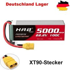 HRB 22,2V 6S 5000mAh XT90 100C LiPo Batterie für RC Quad Drohne Flugzeug Auto DE