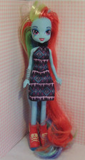 My little Pony Equestria Girl Rainbow Dash Manga Mädchen Puppe blaue Barbie