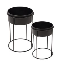 Blumen Ständer m. Topf rund