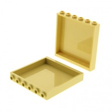 2x Lego Panele 1x6x5 beige