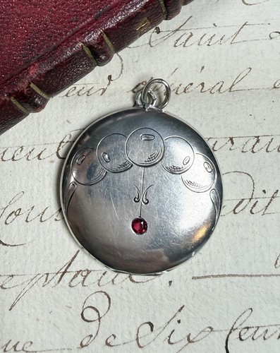 Jugendstil medaillon silber - medaillon,