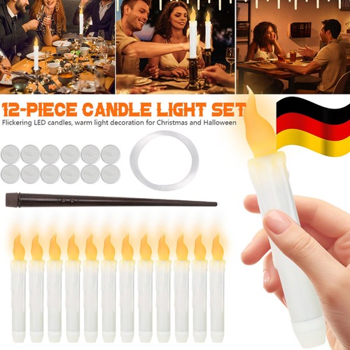 Stück flackernde led kerze - 12,