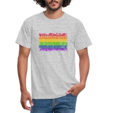 Regenbogen Flagge Vintage Männer T-Shirt