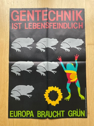 Wahlplakat die grünen - die, 80er
