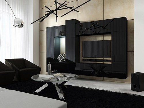 Wohnwand hängend wand - hängend, tv