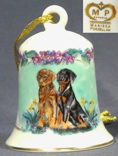 Dobermann pinscher porzellan - dobermann,