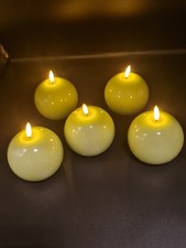 5er Set Große Kugelkerzen LED