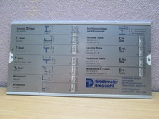 Bredemeier Possehl Tabelle Stahlprofile Träger Winkelstahl Rundstahl Feinblech