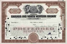Chicago and North Western Railway Company 1947 Union Pacific Wyoming 10 Shares