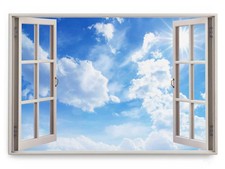 120x80cm Wandbild Fensterbild