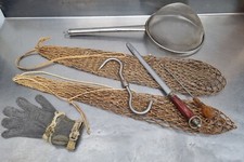 Metzgerset Schlachterset Stechhandschuh Kochnetz Messerstahl Kistenhaken Seiher