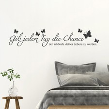  Wandtattoo Zitat "Gib