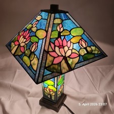 Tiffany stil lotus - stil, tischlampe