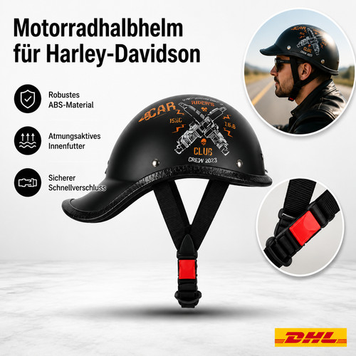 Retro halbschalenhelm 62cm - retro, 56-62cm