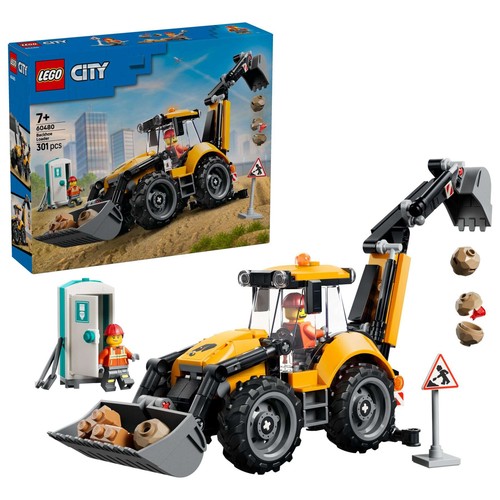 Lego 60480 gelber - lego, baggerlader