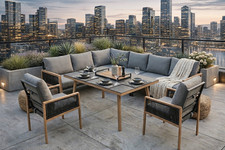 Eck lounge set sitzgruppe - set,