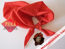 NEW Rotes Halstuch + ABZEICHEN