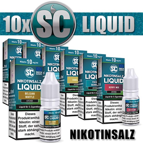 10x 10ml nikotinsalz - 10x, sc