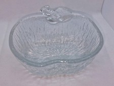Vintage Glasschale Apfelform |