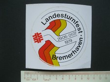Landesturnfest Bremerhaven 1979 FFFF Sticker Aufkleber Werbung 