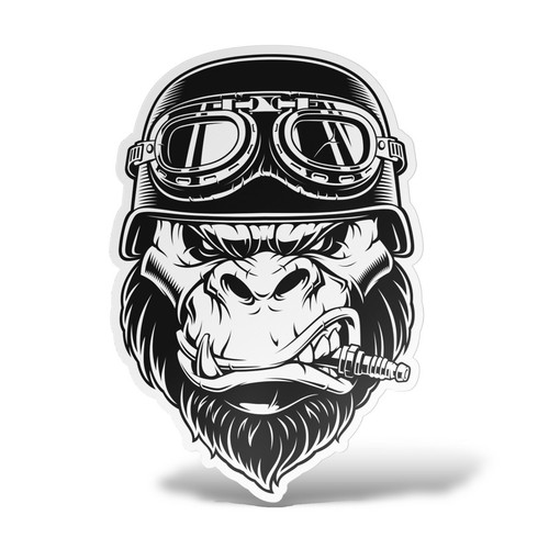 Aufkleber gorilla wandtattoo - aufkleber,
