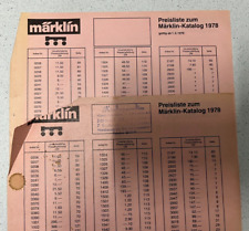 2 Märklin 1979 Preislisten