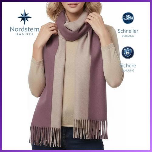 Wollschal damen wendbar - wollschal,