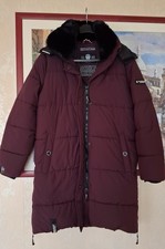 Marikoo Winter Stepp Mantel, Winterjacke, lang warm,Gr. M, wine, weinrot, Neu