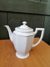 Kaffeekanne Rosenthal Maria weiß mit Goldrand SELTEN 23cm (66)