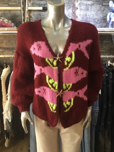 Italy damen strickjacke jacke - strickjacke,