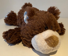 Nici Classic Teddy Bär liegend ca. 23 cm braun Plüschtier Kuscheltier gestreift