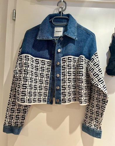 Jeansjacke sandro paris - jeansjacke,