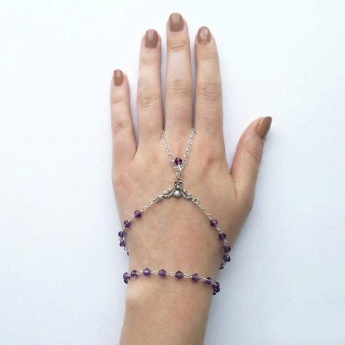 Silber lila kristall - kristall, hand