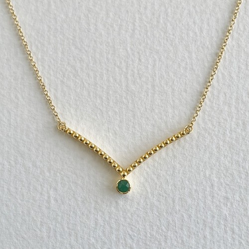 14k gelbgold smaragd diamant - 14k,