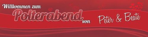 Banner plane polterabend - banner, "polterabend"
