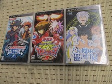 Yu-Gi-Oh GX Tag Force 5 + Tag Force 3 + Toaru Majutsu für Sony PSP *Japanese*