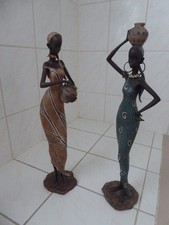 2 afrik. Deko Figuren / 2