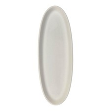 Holzschale 39cm weiß oval Dekoschale Holz Schale Tablett Tischdeko Advent Teller