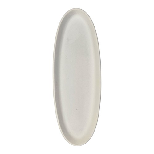 Holzschale 39cm weiß oval