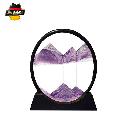 Sanduhr drehbar violett - sanduhr,