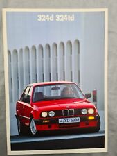 BMW 324d 324td - E30 - Prospekt / Katalog / Broschüre - 01/1990 (AU1216)