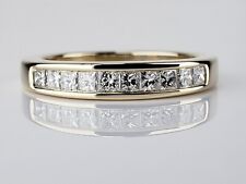 Damen Prinzessschliff Diamant Jubiläum Band/Ring 0,50 cttw 14kyg (PB1000092)