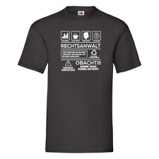Achtung Probleme: Rechtsanwalt | Anwalt | Humor | Jurist T-Shirt Schwarz