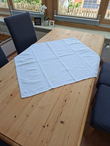 Weiße eckige tischdecke 80cm - tischdecke,