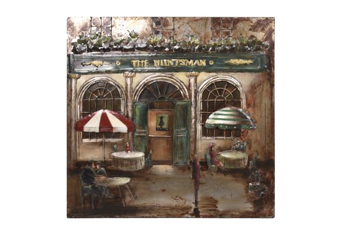 Metallbild english pub - english,