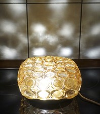 Rare Amber Bubble Glass Rings Deckenlampe Leuchte Bernstein Helena Tynell Ära