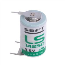 SAFT LS14250 3PF RP Lithium Batterie 1/2 AA 3,6V Li-SOCl₂ 1200mAh 3 Pins