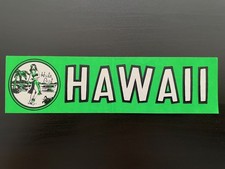 Vintage Hula Girl Green Hawaii