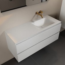 corian waschtisch set weiß